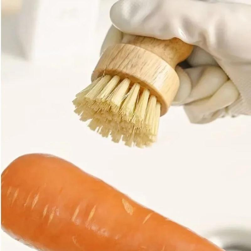 1pcs Kitchen Cleaning Brush Wooden Dish Brush with Natural Sisal and Coconut Durable Portable Eco Friendly Zero Waste