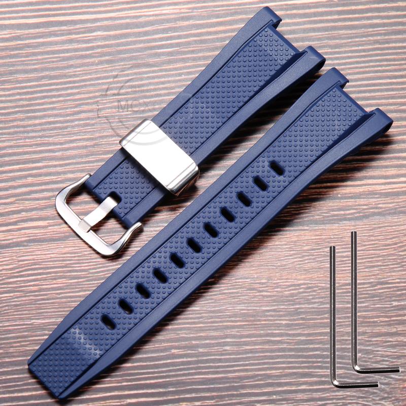 Resin Strap Watch Accessories for Casio GST-210 GST-S130 S110 S100 W130L W100 W110 Men's Waterproof Band Stainless Steel Loop