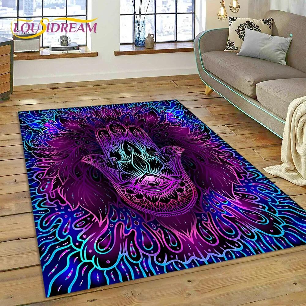 Evil Eye Turkey Blue Nazar Eye of Horus Carpet Rug for Bedroom Living Room Home Sofa Decoration,Child Game Large Decor Floor Mat
