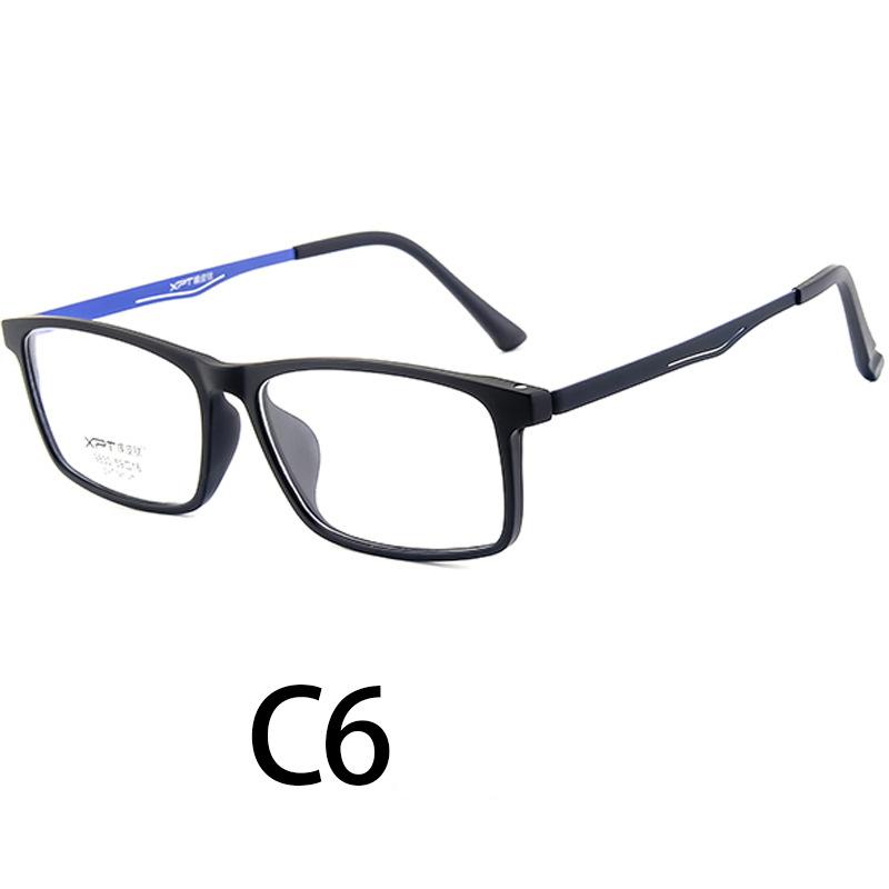 Big Size Eyeglass Man Square Eyewear 2023 TR90 Super Light Comfortable Black Optical Prescription Glasses Woman Free Shipping