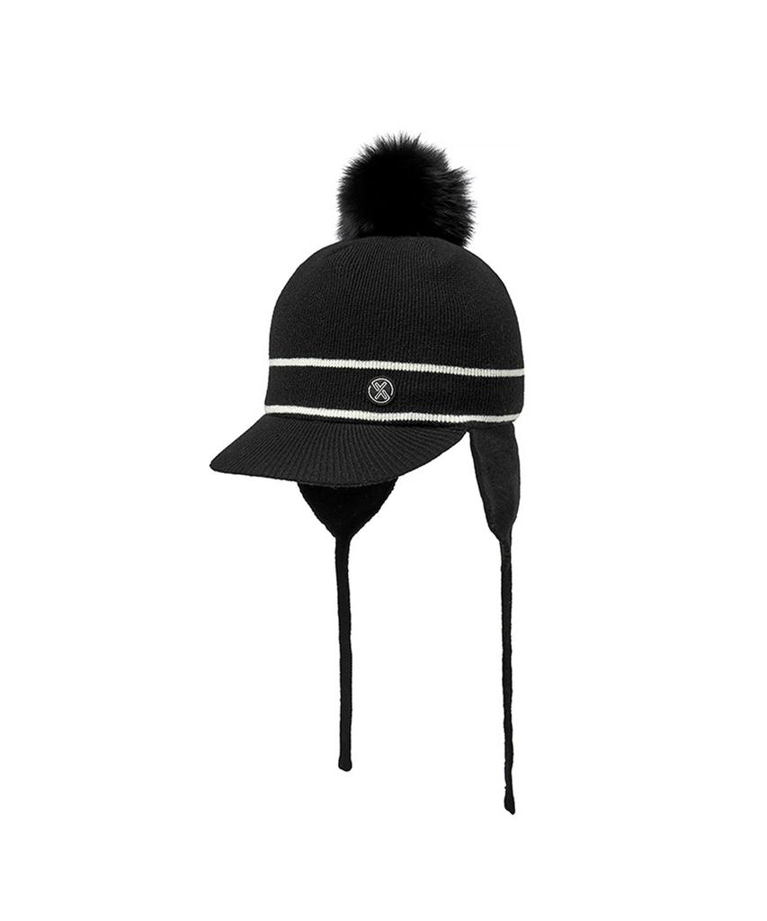 XEXYMIX Knit Pom-Pom Trooper Hat Xgfcp12J3