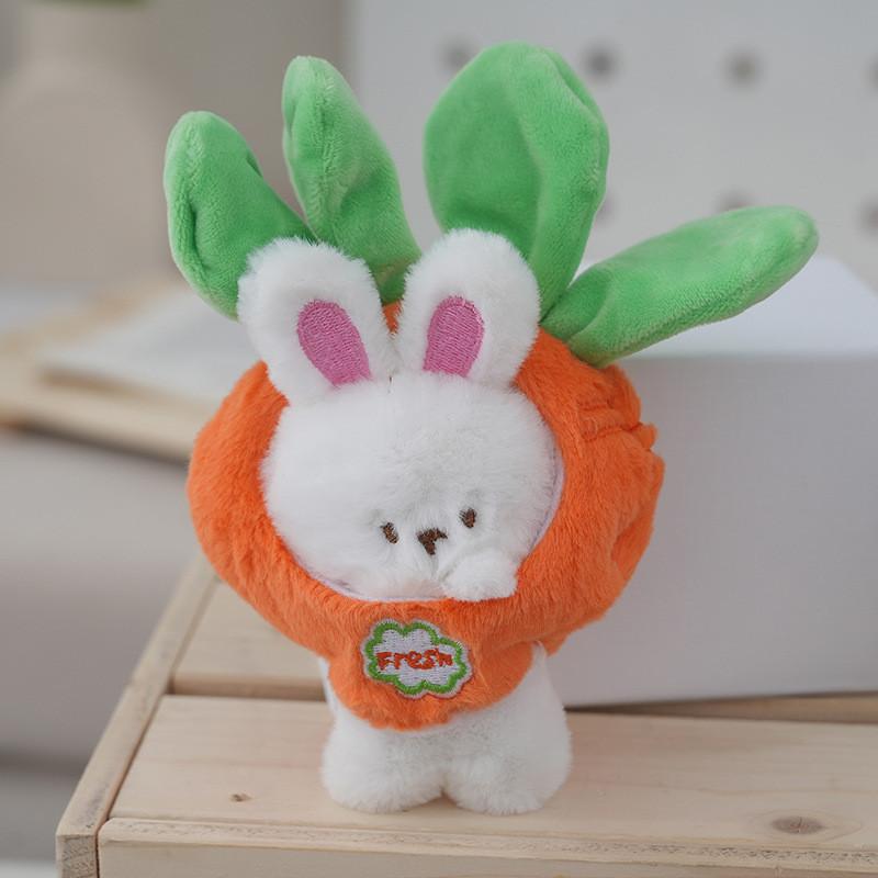 Adorable Strawberry Rabbit Plush Pillow Cute Stuffed Animal Toy For Kids