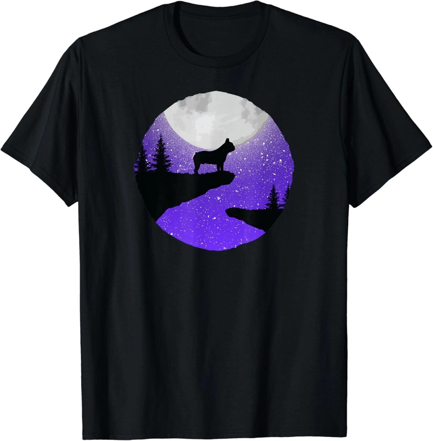Cool French Bulldog - Full Moon Frenchie Owner / Dog Lover Gift Unisex T-Shirt 4XL