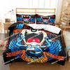 Set di biancheria da letto con stampa 3D del diavolo della Tasmania, completo di federa e copripiumino, morbido, per letto singolo, matrimoniale, queen size e super king size.