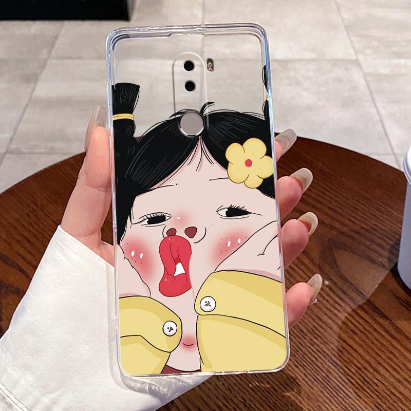 Jelly Casing For Xiaomi Poco F1 Coque Capa Clear Silicone Soft TPU Back Cover Cute Cat Rabbit Heart Protective Case Fundas