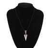 Necklace Alloy Simple Fashionable Arrowhd Pendant Men Necklace Jewelry for Birthday Party