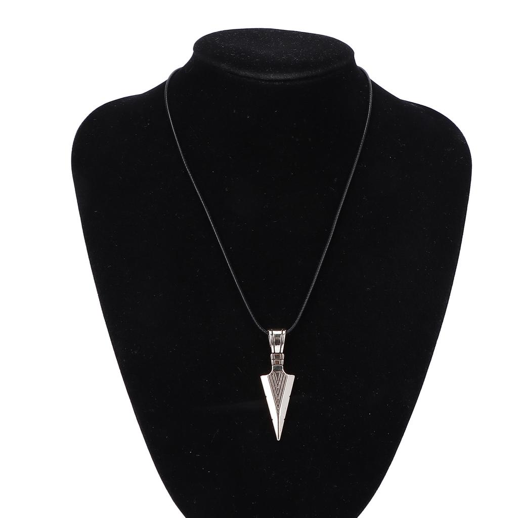 Necklace Alloy Simple Fashionable Arrowhd Pendant Men Necklace Jewelry for Birthday Party