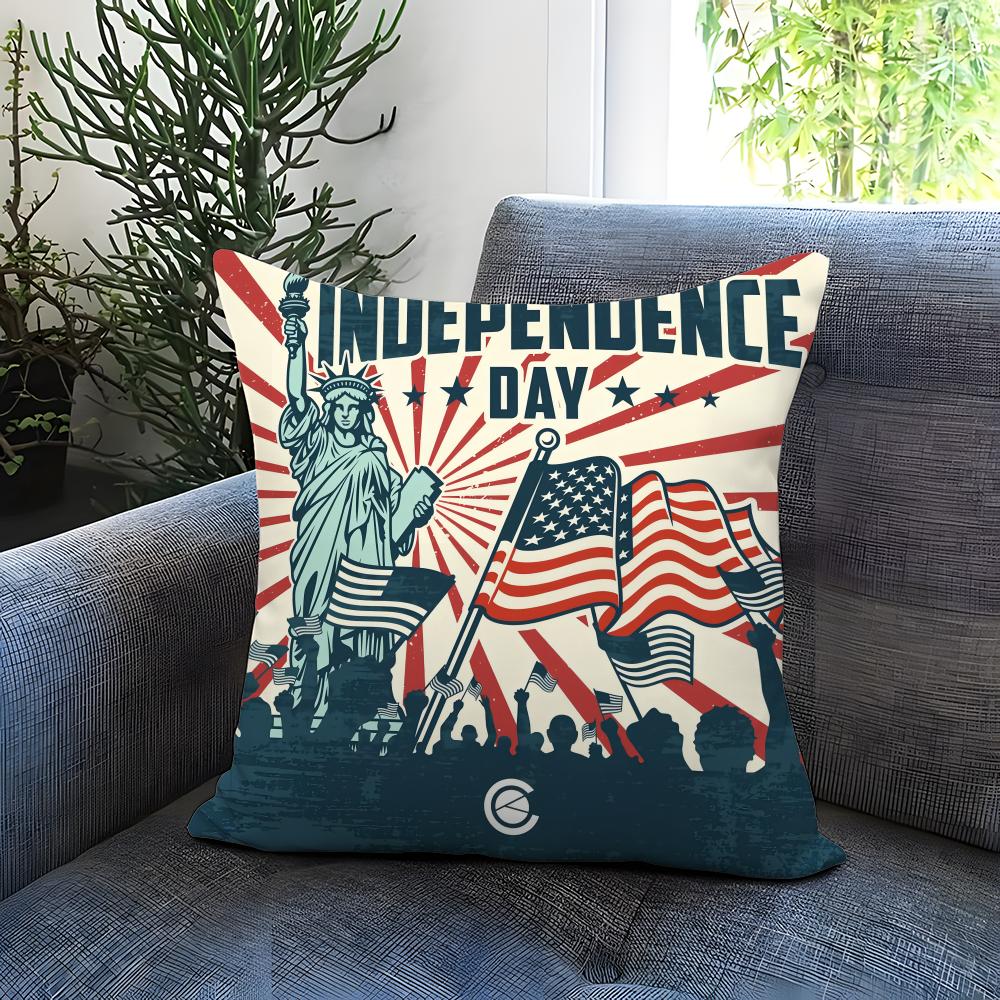 Modna Poszewka na Poduszkę Dzień Niepodległości Wygodna Dwustronna Poszewka na Poduszkę Idealna do Samochodu Sofy Sypialni Poza