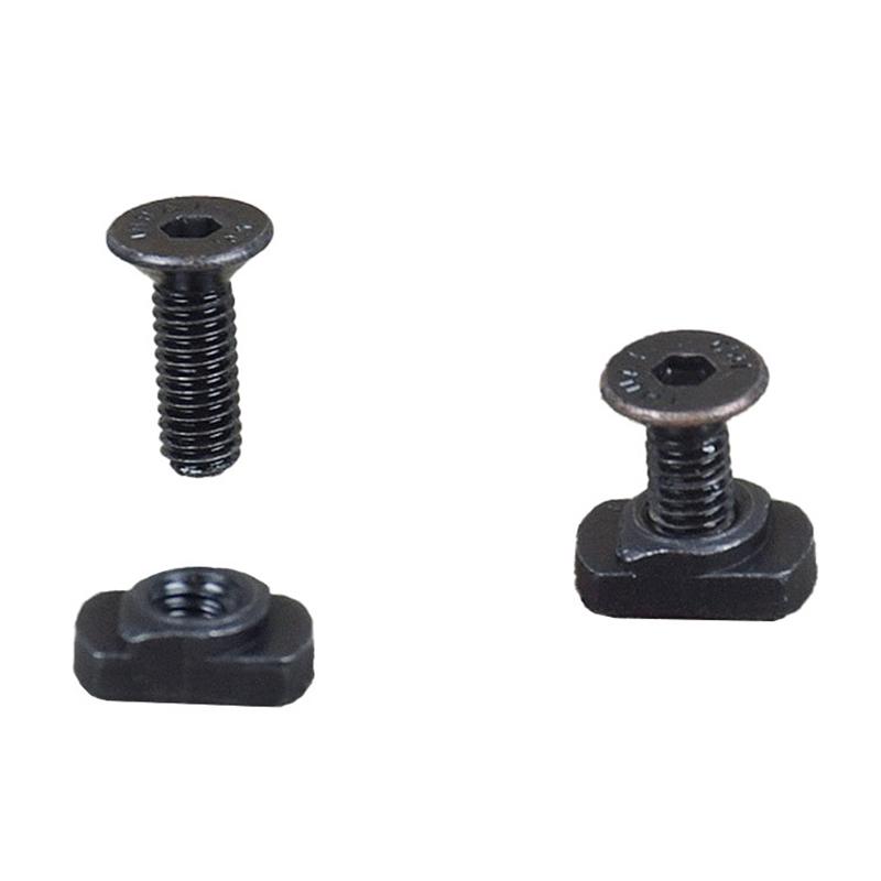 10Pcs M4X10/12Mm M-Lok Screw And Nut Rails T-Nut Screw Replacement Set For Mlok Handguard Rail Sections Hunting Accessories