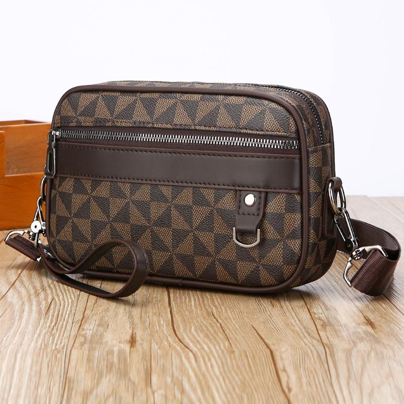 

Business Style Men s Handbag Bag PU Leather Man s Shoulder Bag Multi-Functional Men s Hand Bag With Waist Strap Sac 23cmX15cmX6cm