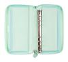 Filofax Saffiano Compact Zip System Planner, Neo Mint, 028811 (Genuine Imported Product)
