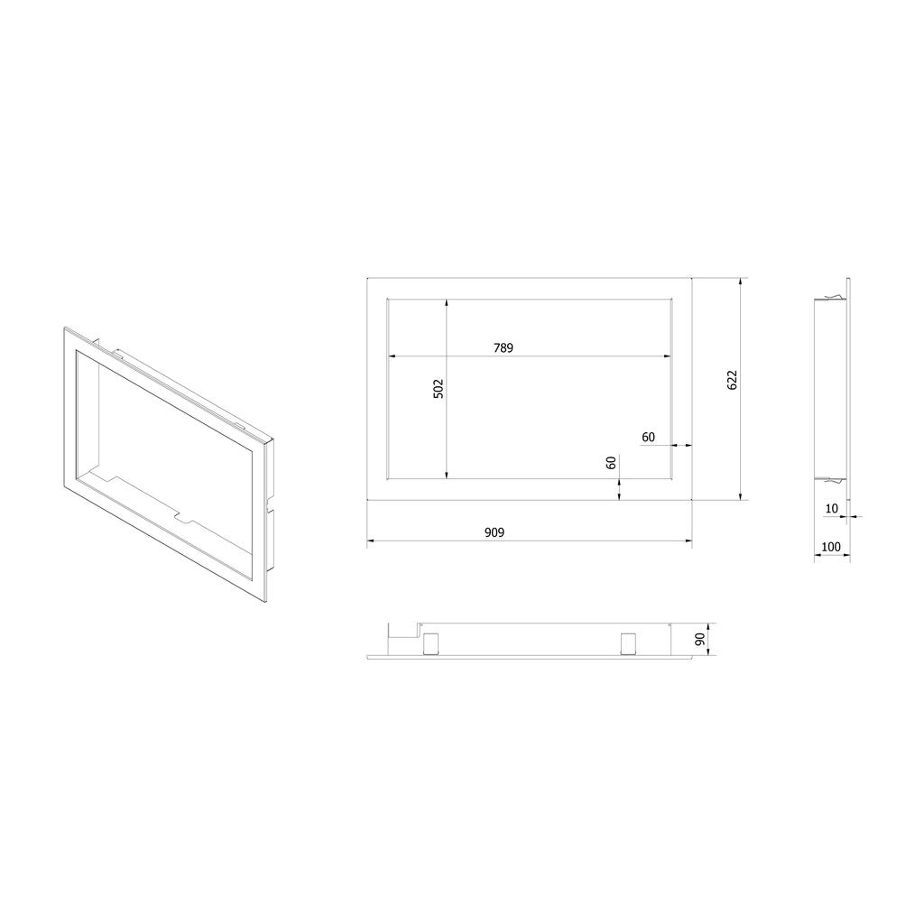 Frame for LUCY 14 Insert Flange Width: 60mm
