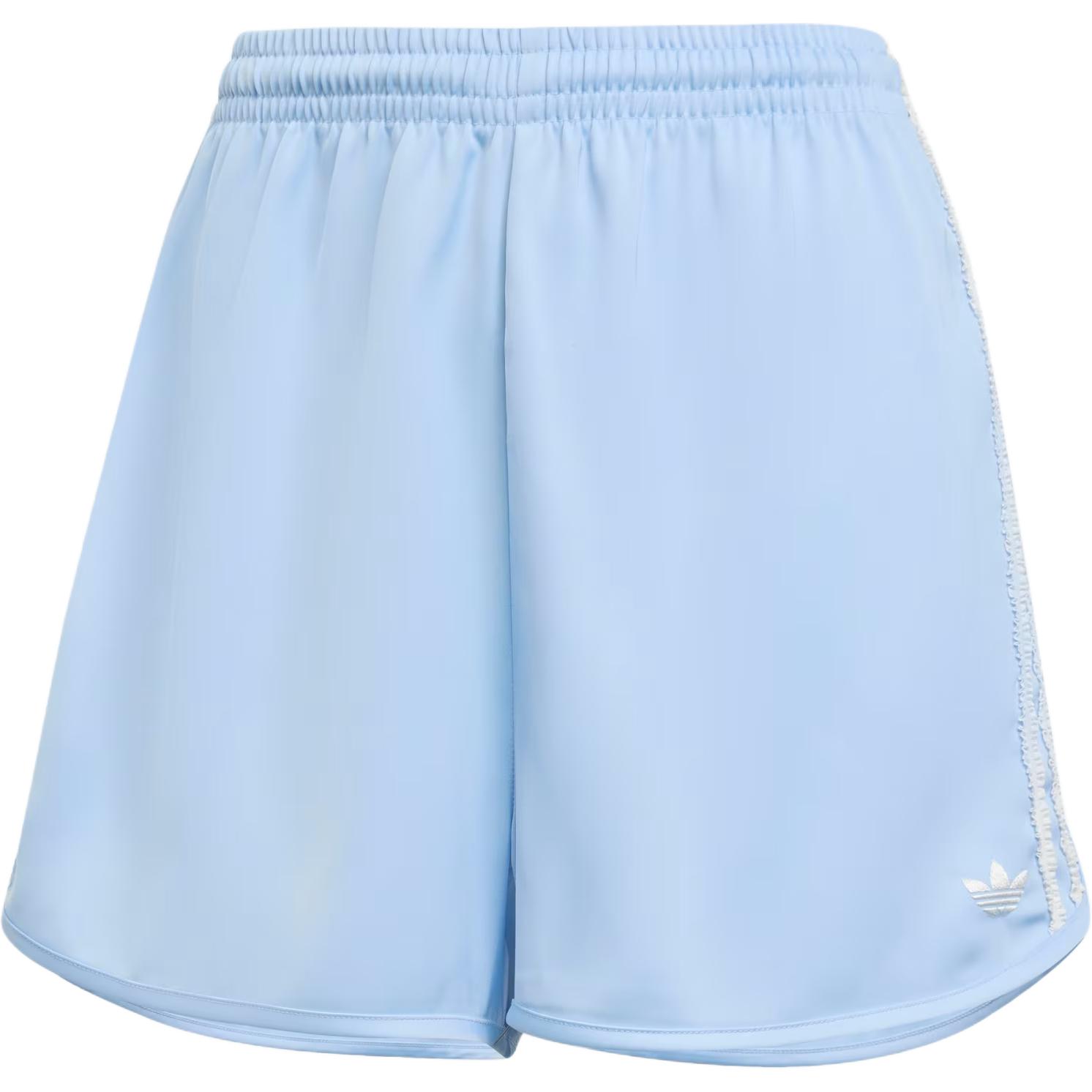 Adidas Originals Striped Logo Low Waist Casual Shorts Women shorts Blue KC8817 XS