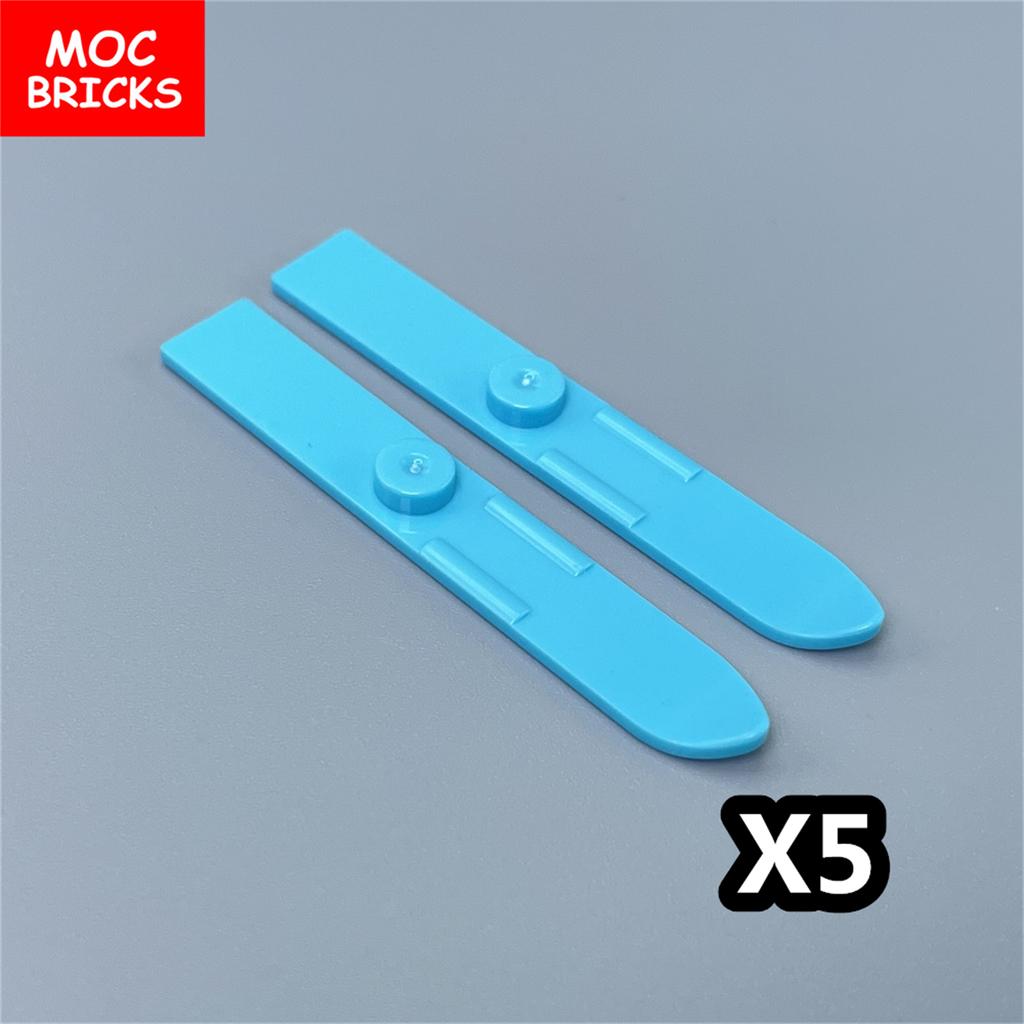MOC Blocks Beach Ocean Palm Torso Pants Muscle Figure Ski Glasses Particles Assembled Construction Bricks Children's Playthings