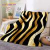 3D Colorful Zebra Stripe Leopard Tiger Soft Flannel Blanket for Bed Bedroom Sofa Picnic,Throw Blanket for Cover Outdoor Nap gift