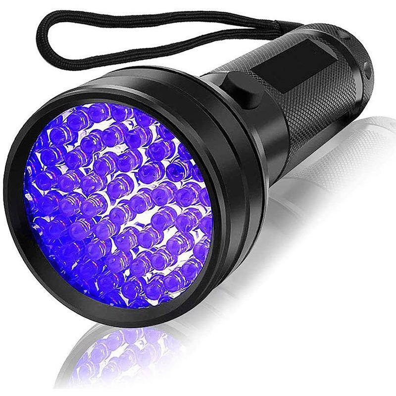 Aluminum Alloy 51 LED UV Flashlight for Scorpion Detection, Currency Verification, and Curing.