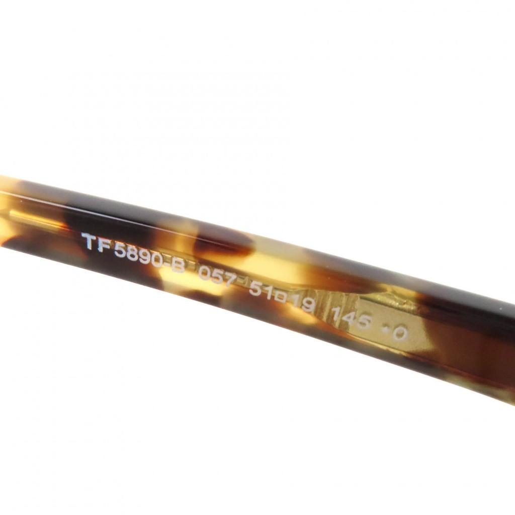 Great TOM FORD Glasses Tortoiseshell Pattern Wellington Clearbrown mens TF5890-B Used