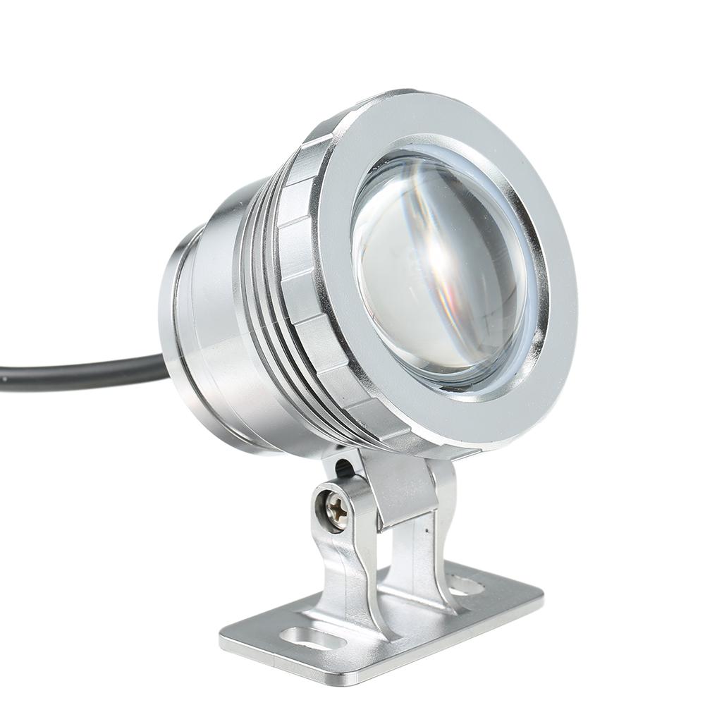 AC/DC 12V 10W RGB LED Underwater Light Submersible Lamp with Remote Control 16 Colors Changing