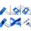 Carpentry Punch Locator Drill Guide Ruler Woodwork Hole Locator Positioner Tool
