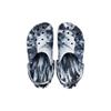 Crocs Classic Clog EVA Fashion Comfort Beach Sandals Marble Pattern Outdoor Breathable Clogs Unisex Black White 206867-103