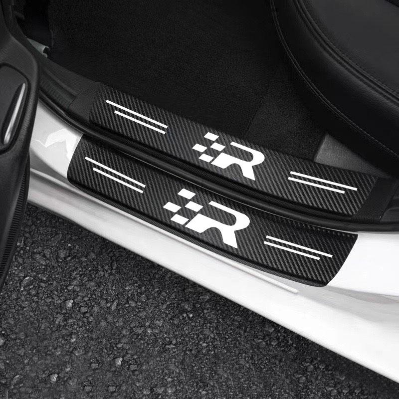 USYM3 Car Door Sill Stickers For Seat R Formentor Born Ateca Toledo Leon Ibiza Alhambra Exeo Altea Arona Mii IBL Car Accessories