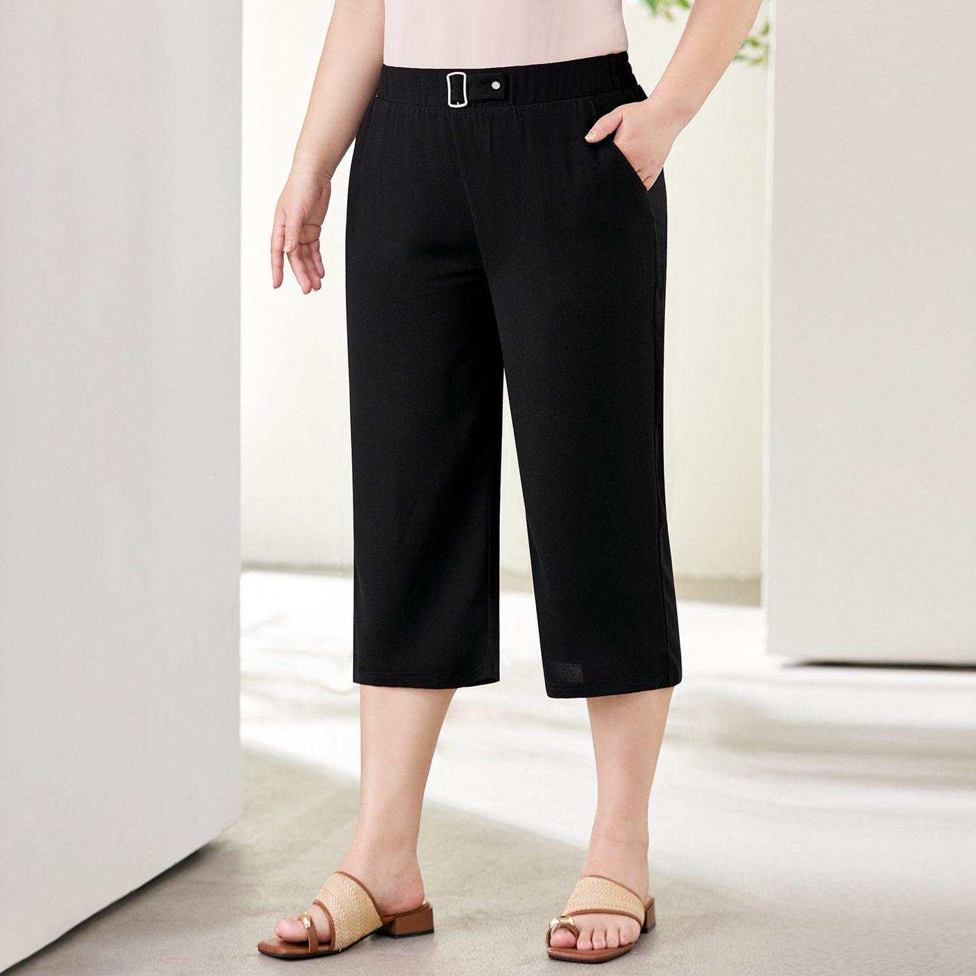 

Plus Size Caramel Sleeveless Lapel Shirt & Pants Set for Women XL (100-110 lbs)