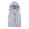 Men's Slim Fit Hooded Sleeveless Vest - Spring/Autumn, Plus Size, Lightweight Fitness Cardigan