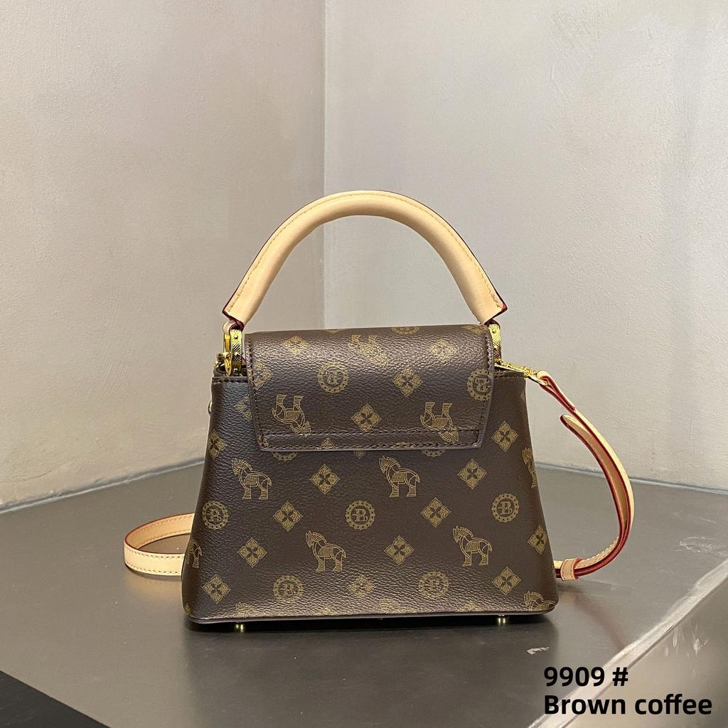 Seasonal New Trendy Women's Bag, Classic Printed Single Shoulder Small Square Bag, Niche Women's Fashion Chain Crossbody Bag
