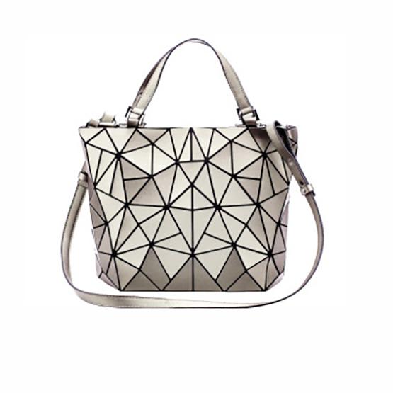 WTEMPO Creative Geometric Diamond Handbags Bucket Women Luminous Přenosné jednoramenní Messenger Bags