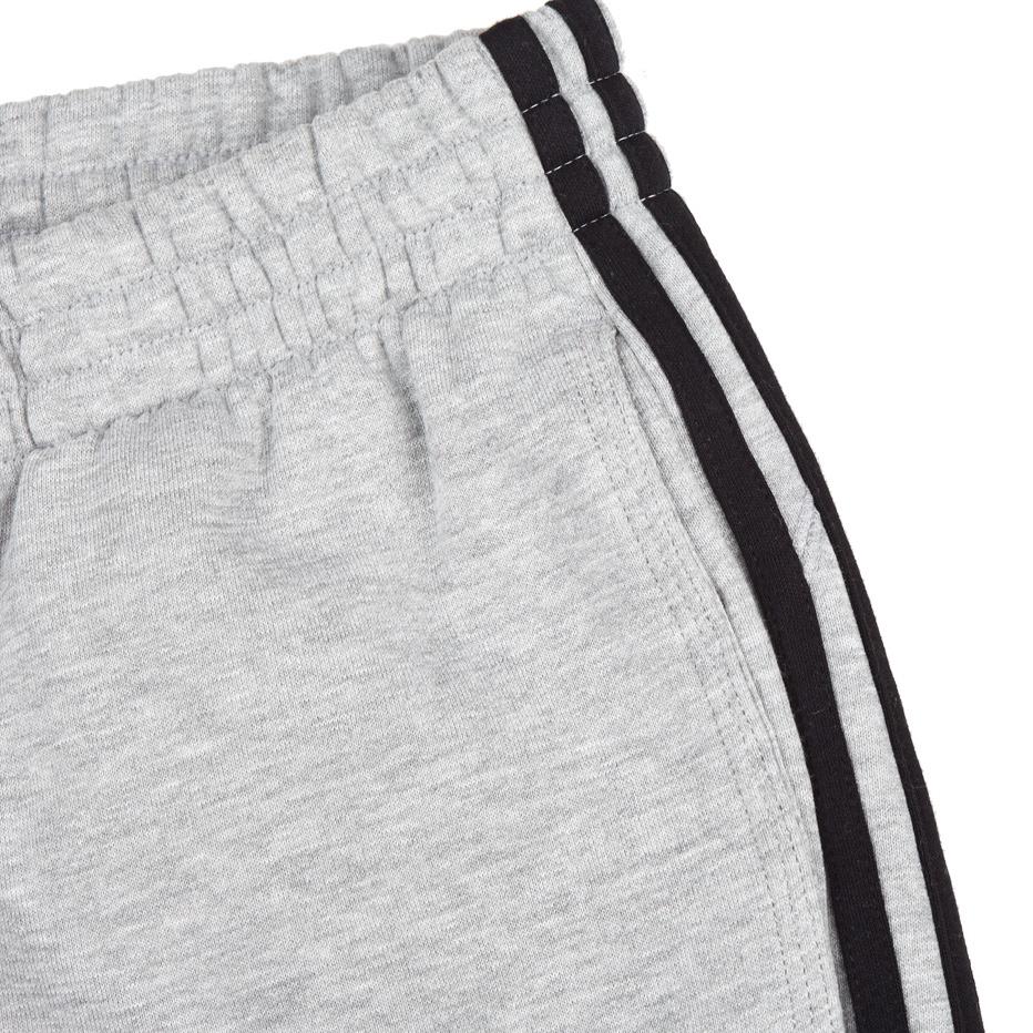 Adidas Logo Print Solid Color Knitted Fleece Casual Pants Men Bottoms Light-Gray X20813