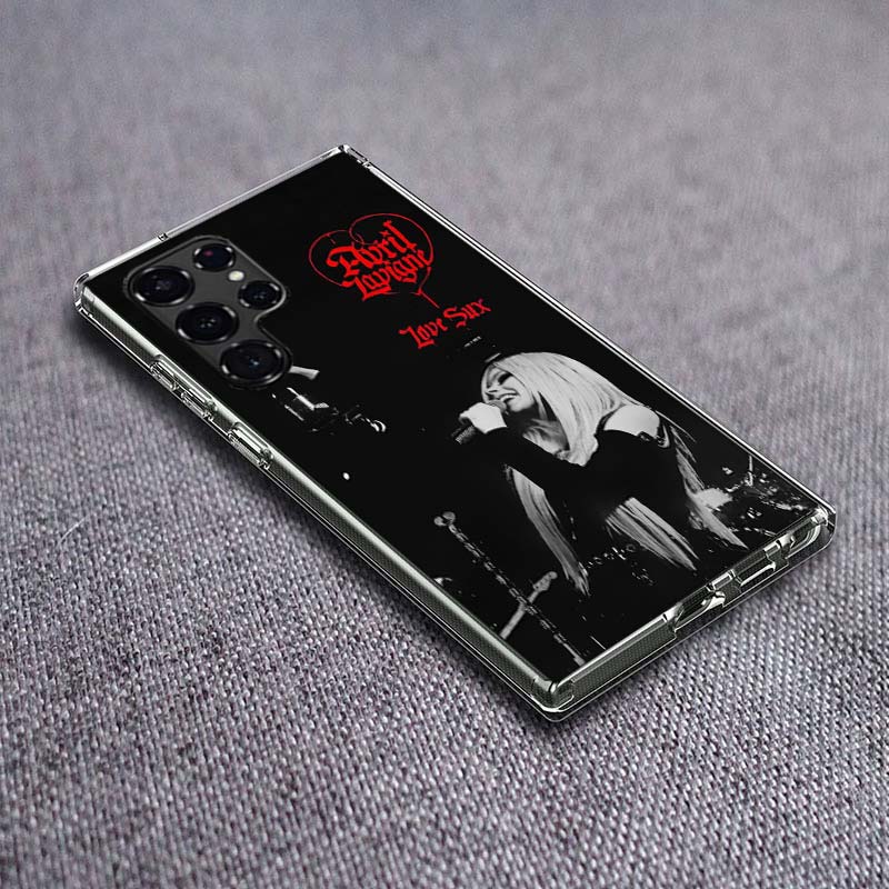 Singer Avril Lavigne Phone Case For Samsung Galaxy S24 S23 S21 S20 FE S22 S26 Ultra S25 Edge S10 Plus Cover Clear TPU Capa Shell