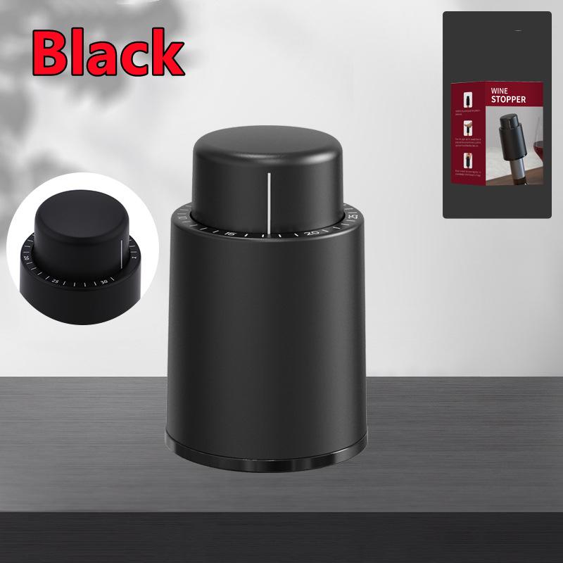 New Vacuum Wine Bottle Stopper Sealed Storage Vacuum Memory Wine Stoppers Push Style Bar Tools Barware Red Wine Cork Keep Fresh