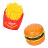 USB Charger Hamburger & Fries Desktop Fan - Cute & Fun Student Desk Ornament