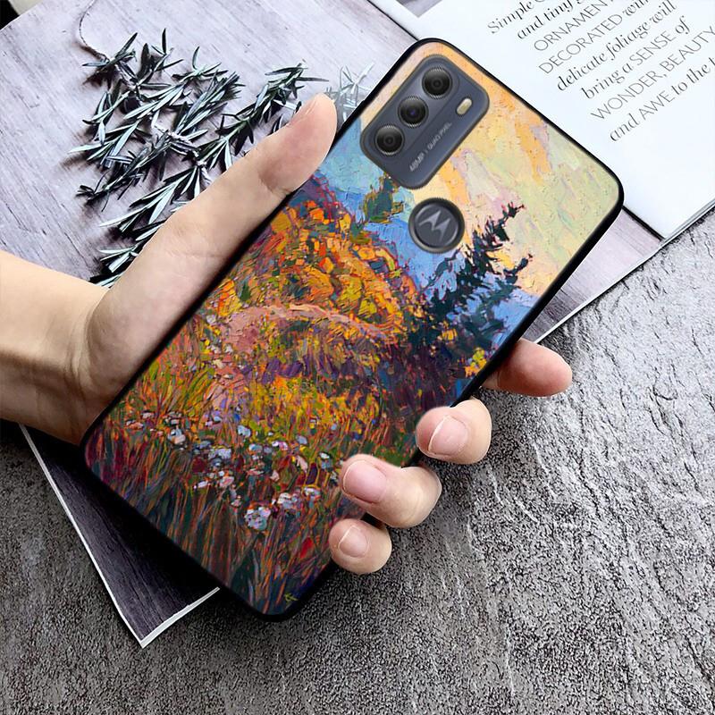 Van Gogh Starry Night Phone Case For Motorola Edge 50 40 Pro 50 40 30 Ultra Neo Fusion Moto G84 G54 G24 G53 G72 G60