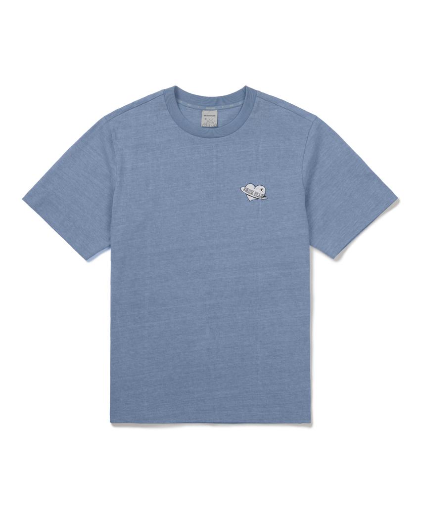 SNOWPEAK APPAREL [Snow Peak I Bt21] Graphic Short Sleeve T-Shirt (S26Mufts90) Blue