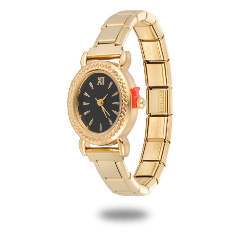 Vintage Luxury High Quality Women's Men's Stainless Steel Windmill Shaped Watch Bracelet For Friend Birthday DIY Jewelry Gifts