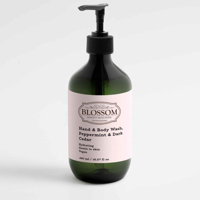 Blossom Blossom Hand & Body Wash, Peppermint & Dark Cedar