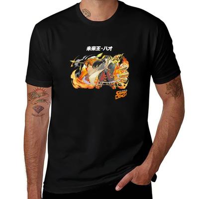 Anime Manga Shaman King Merch Asakura Hao Merch For Kid And Adult Black T-Shirt Cotton T Shirts Man 100% T-Shirt