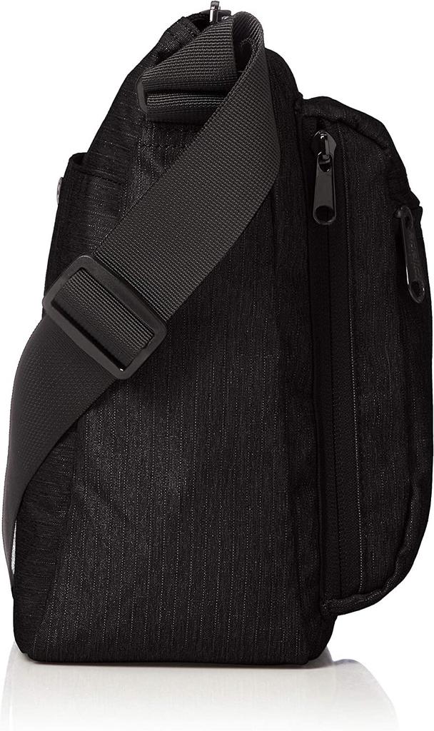 Anello TRACK ATH1812Z Vertical Shoulder Bag, A5 Size, Water-Repellent, Multi-Storage, Black