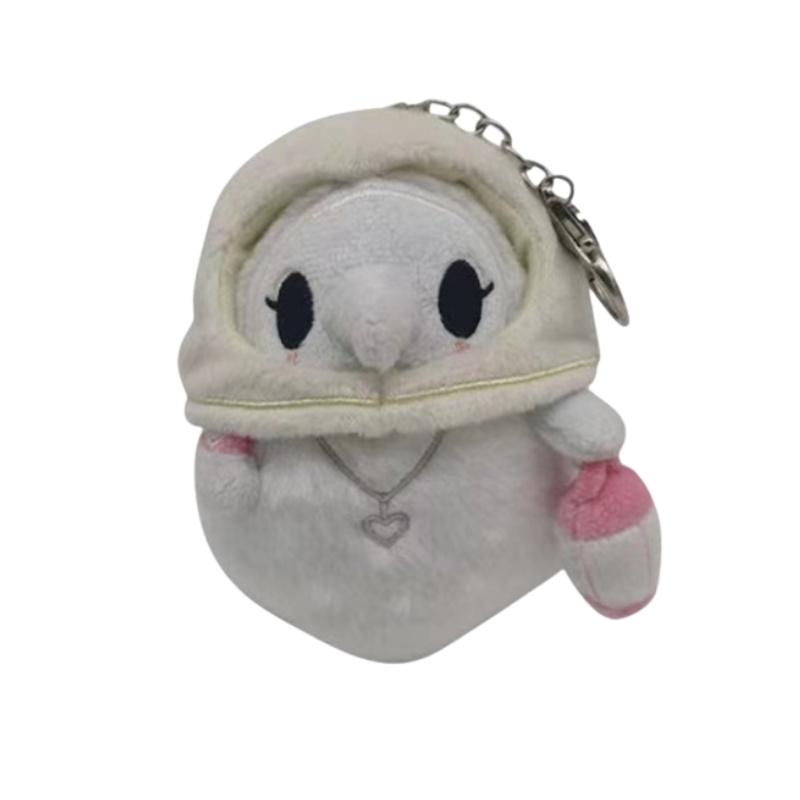 

Plague Nurse Doctor Plush Toy Keychain Stuffed Animal Doll Pendant Decor Keyring белый