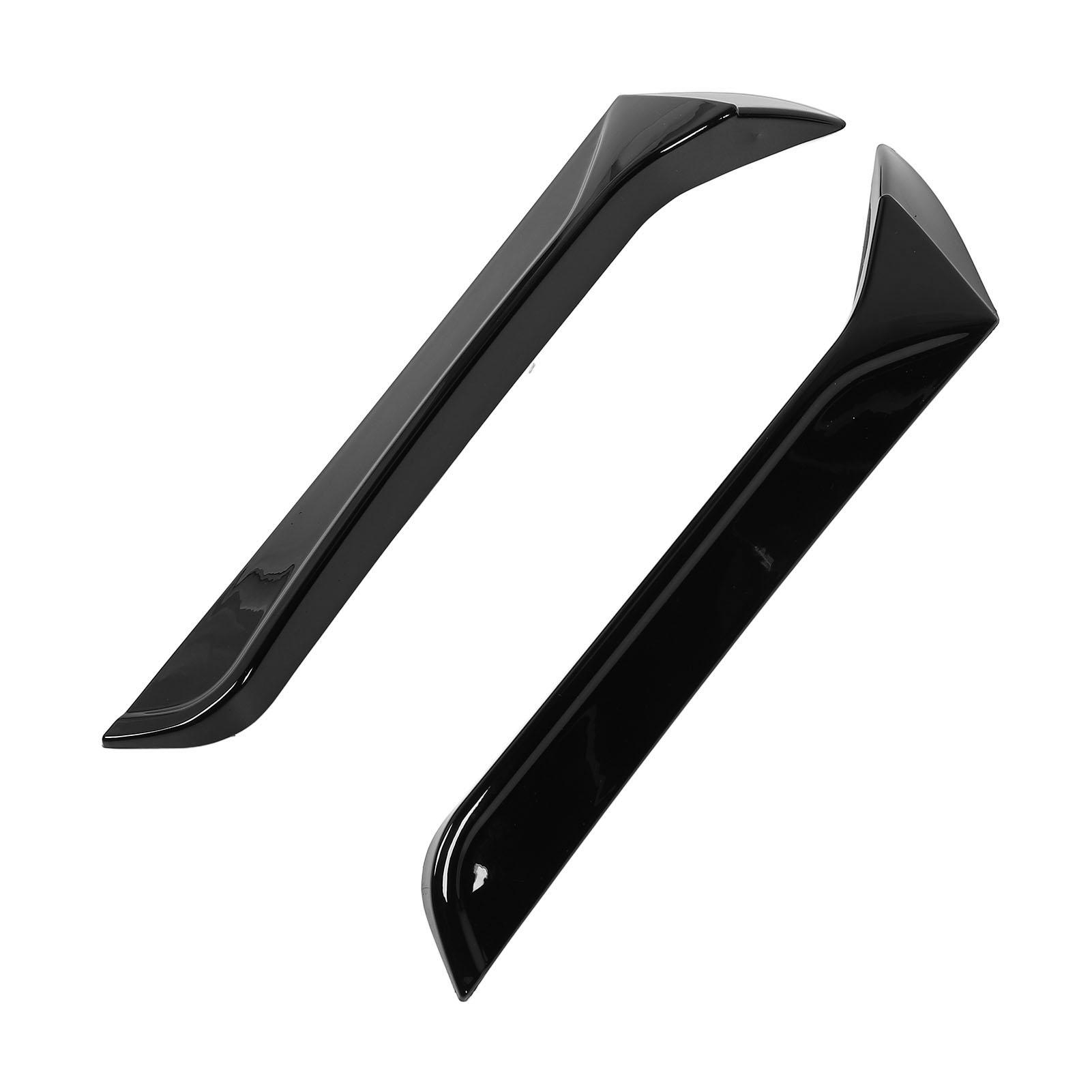 

2PCS Rear Window Side Spoilers Left Right Block Rainwater Decorative ABS for A11 MK1 R TSI TDI 2017 чёрный