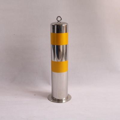 Bolardo Anti-Colisión de Acero Inoxidable 114 - Barrera Portátil para Seguridad de Estacionamiento y Carreteras