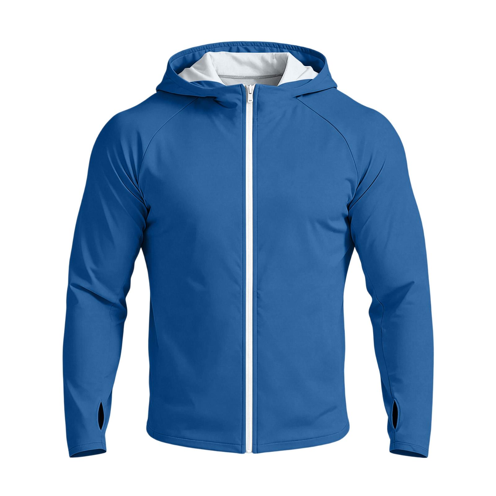 Men s Casual Raglan Long Sleeve Hooded Sun Jacket, Color (Sunglasses Not Included) XXXXL