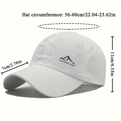 Summer Quick-Drying Men's Baseball Cap Sun Hat Women's Sports Cap Camping Hat