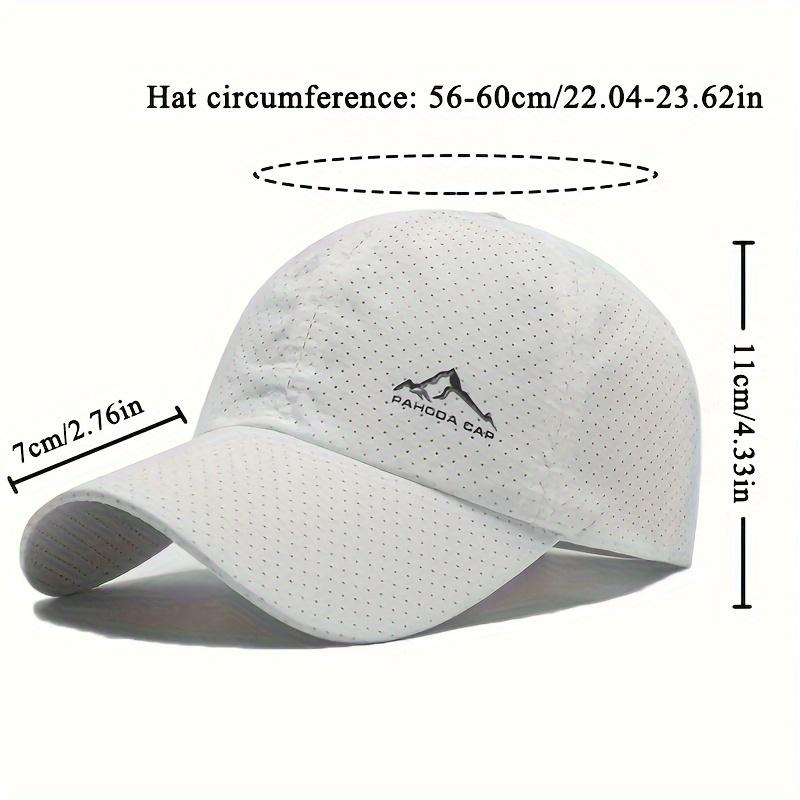 Summer Quick-Drying Men's Baseball Cap Sun Hat Women's Sports Cap Camping Hat