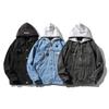 2024 Lente-Herfst Trendy Losse Heren Denim Jas met Capuchon - Ook Verkrijgbaar in Grote Maten