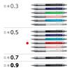 Pentel Mechanical Clear 10 PG-METAL350 Pencil, 0.5mm, Red, Pens, PG315-TB