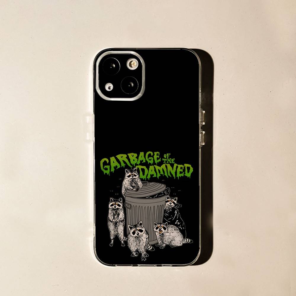 

Cute Raccoon Phone Case For iPhone 16,15,14,13,12,11 Plus,Pro,Max,XR,XS,X,7,8 Plus,SE,Mini Soft Transparent Cover iPhoneX