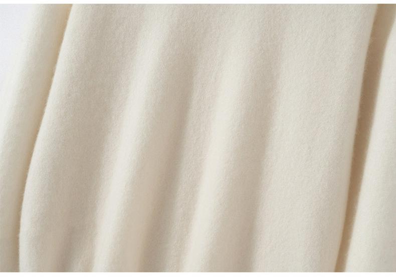 100% Cashmere Women's Loose Hooded Knit Sweatshirt - Autumn/Winter New Style