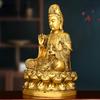 Brass South China Sea Willow Branch Avalokitesvara Bodhisattva Figure Decoration Living Room Ornaments